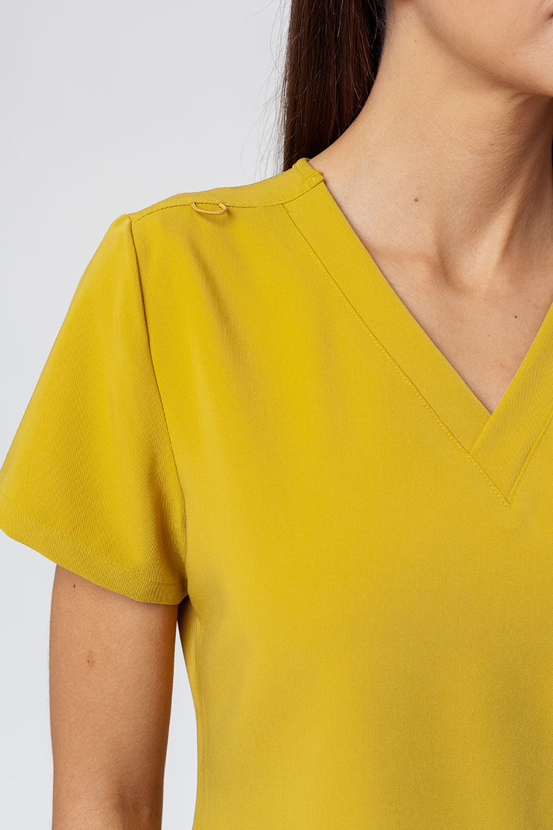 Women's Uniforms World 518GTK™ Avant On-Shift scrub top yellow-2