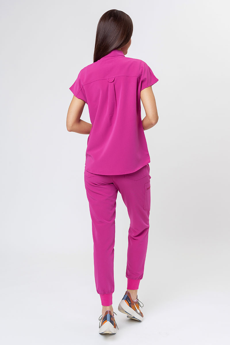 Women's Uniforms World 518GTK™ Avant On-Shift scrub top raspberry-8