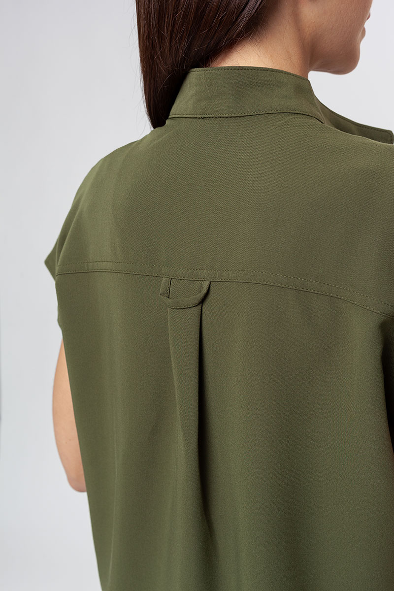 Women's Uniforms World 518GTK™ Avant On-Shift scrub top olive-6