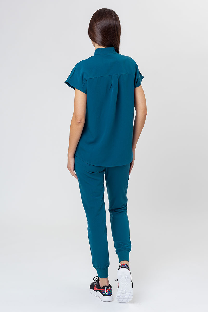 Women's Uniforms World 518GTK™ Avant scrub top caribbean blue-7