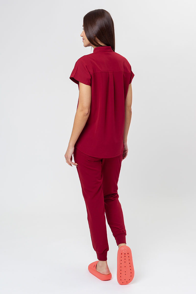 Women's Uniforms World 518GTK™ Avant scrub top burgundy-8