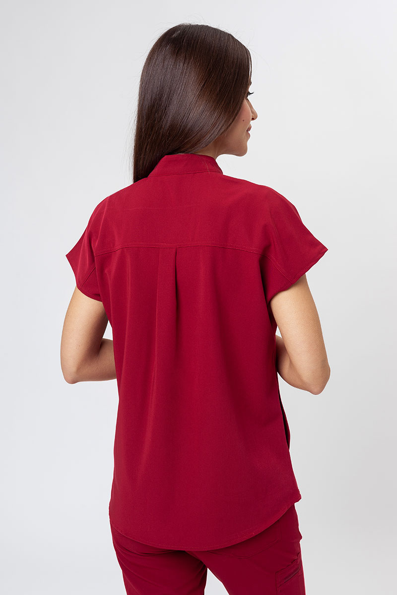 Women's Uniforms World 518GTK™ Avant scrub top burgundy-1