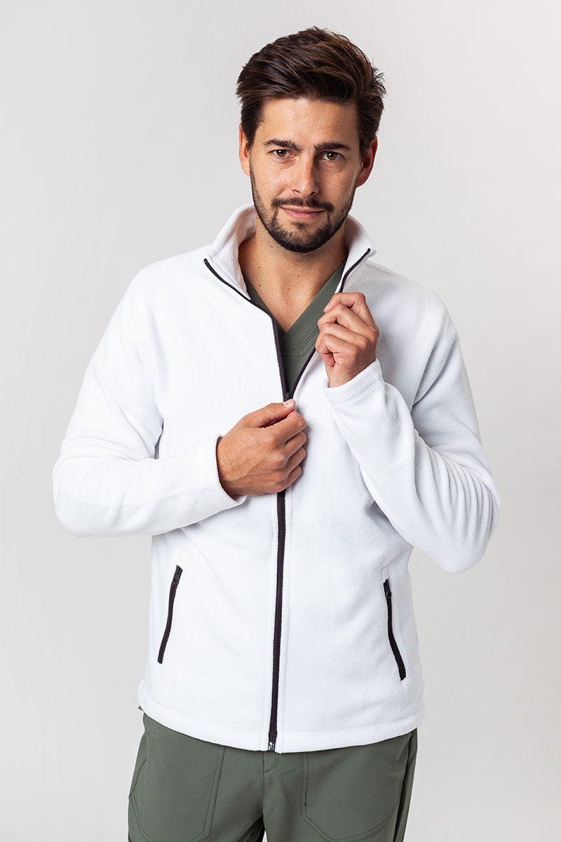 Men’s Malifni shift fleece top (GRS) white-2