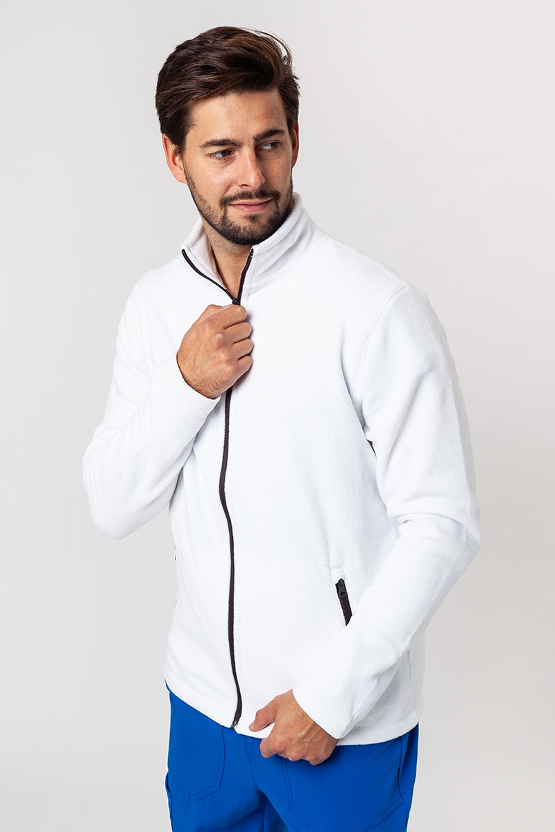 Men’s Malifni shift fleece top (GRS) white-4