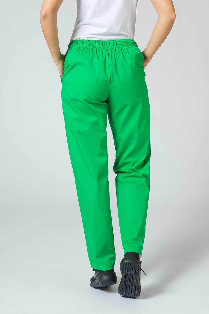 Women's Sunrise Uniforms Basic Regular scrub trousers apple green-1