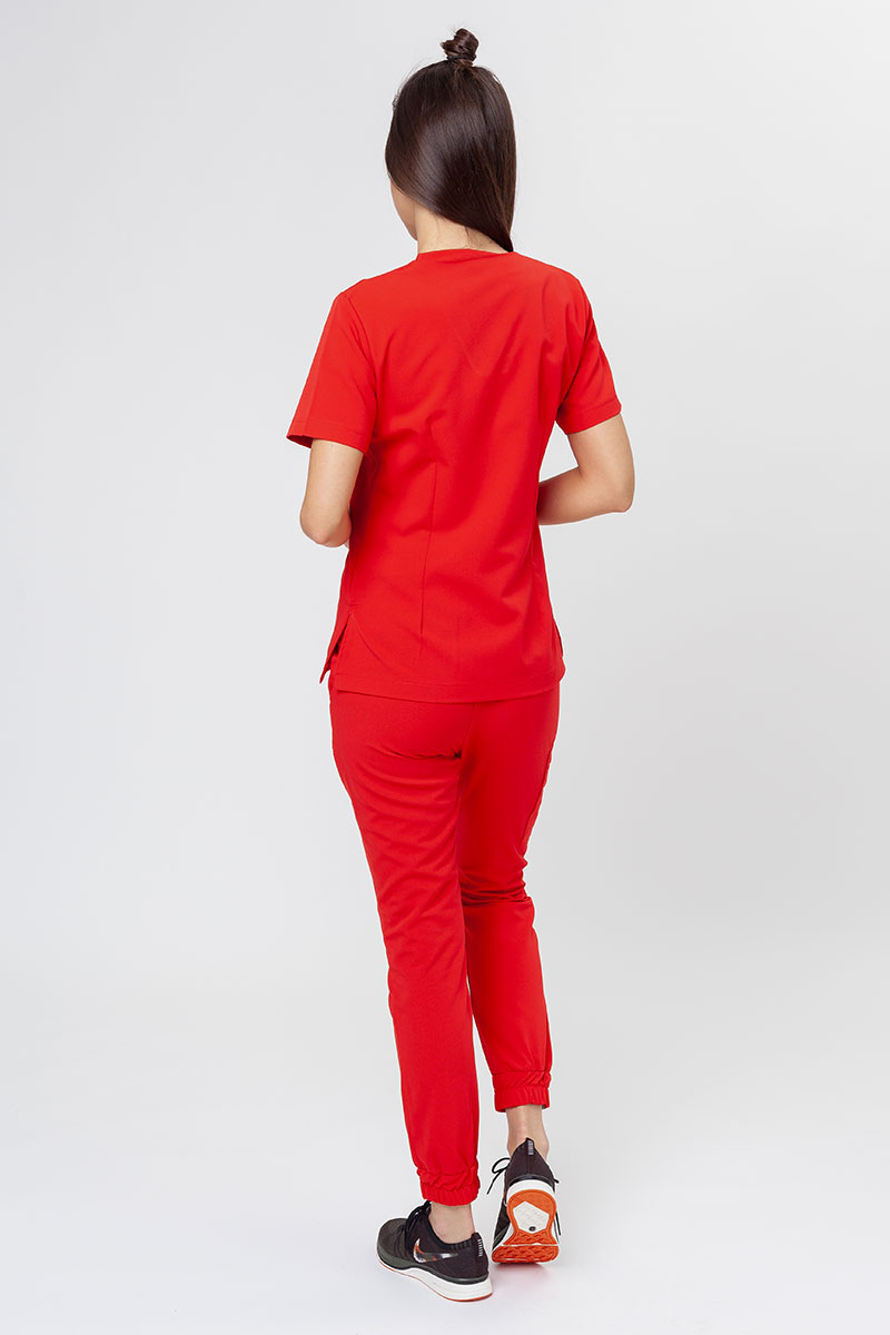 Women’s Sunrise Uniforms Premium Joy scrub top juicy red-6