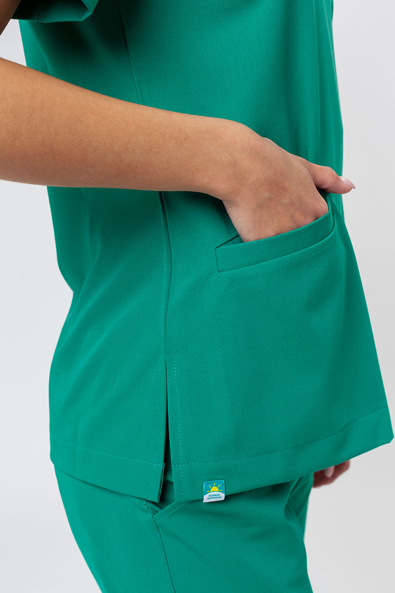 Women’s Sunrise Uniforms Premium Joy scrubs top green-3