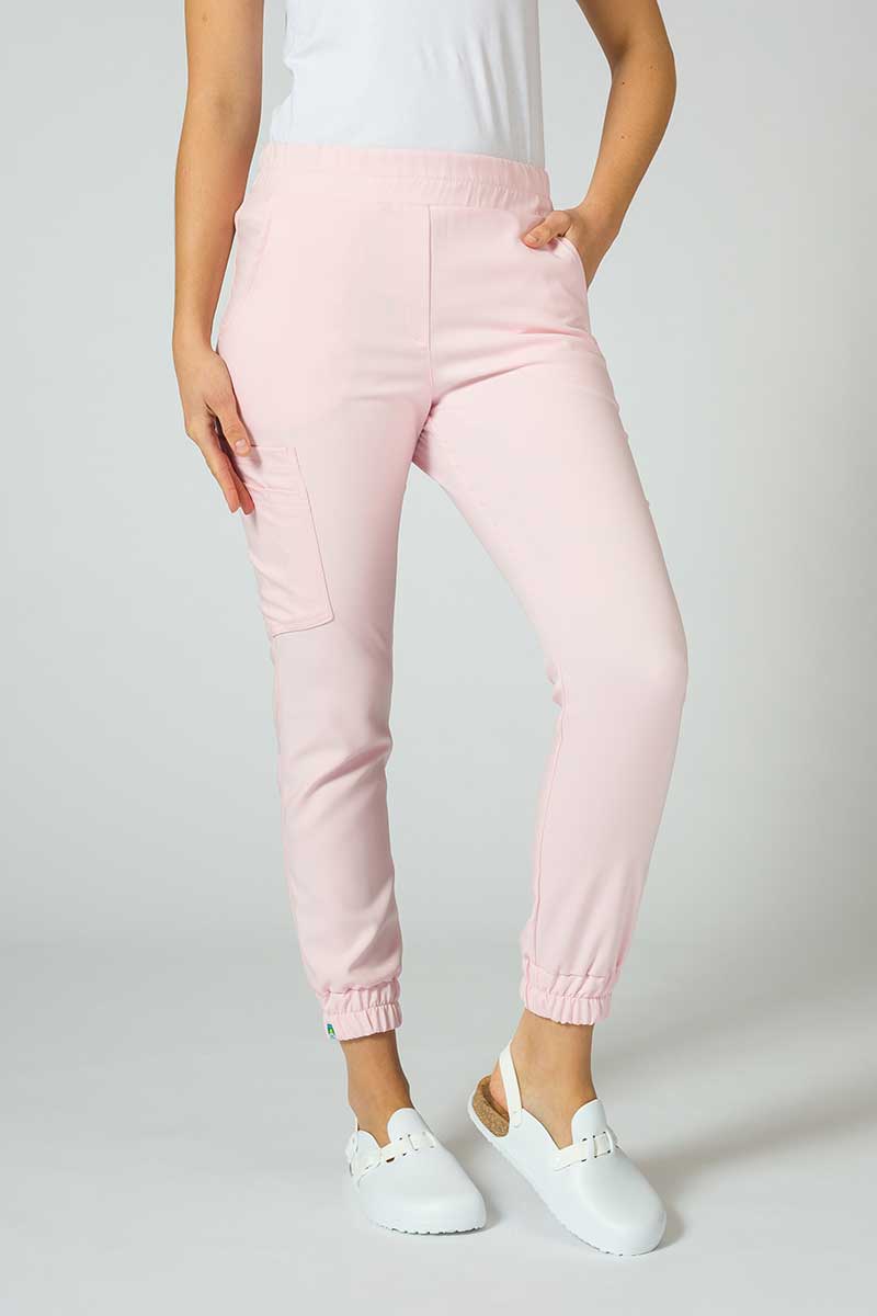Women's Sunrise Uniforms Premium scrubs set (Joy top, Chill trousers) blush pink-9