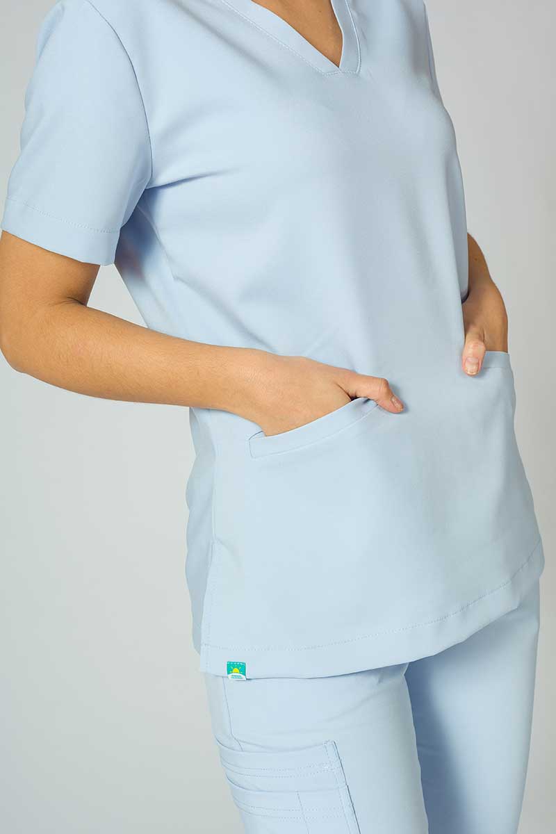Women's Sunrise Uniforms Premium scrubs set (Joy top, Chill trousers) ceil blue-8