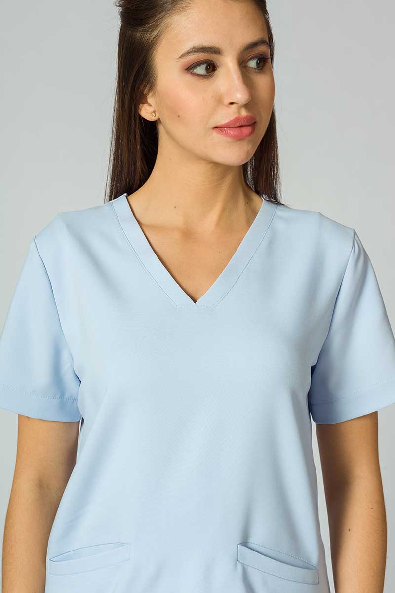 Women’s Sunrise Uniforms Premium Joy scrub top blue-6