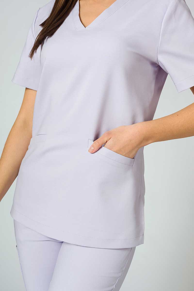 Women’s Sunrise Uniforms Premium Joy scrub top lavender-5