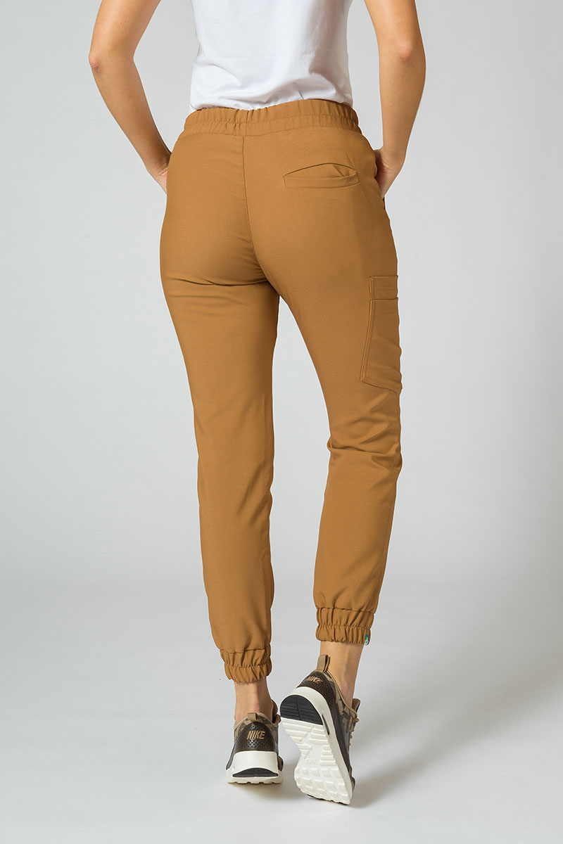 Women's Sunrise Uniforms Premium Chill jogger scrub trousers brown-2