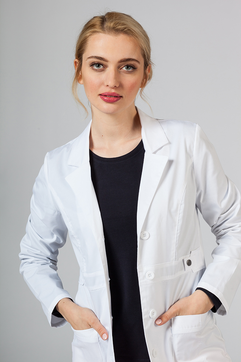 Women’s Adar Uniforms Tab-Waist lab coat (elastic) -6