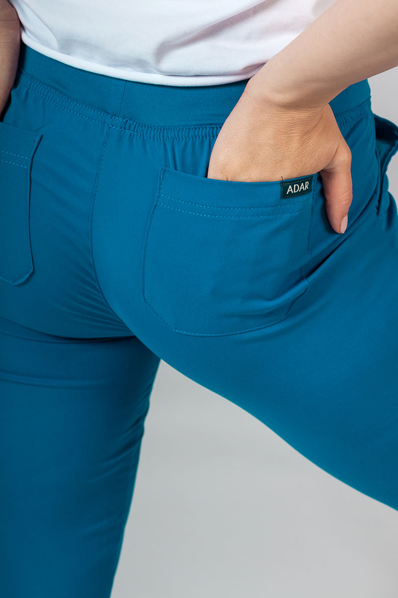 Women’s Adar Uniforms Leg Yoga scrub trousers royal blue-4