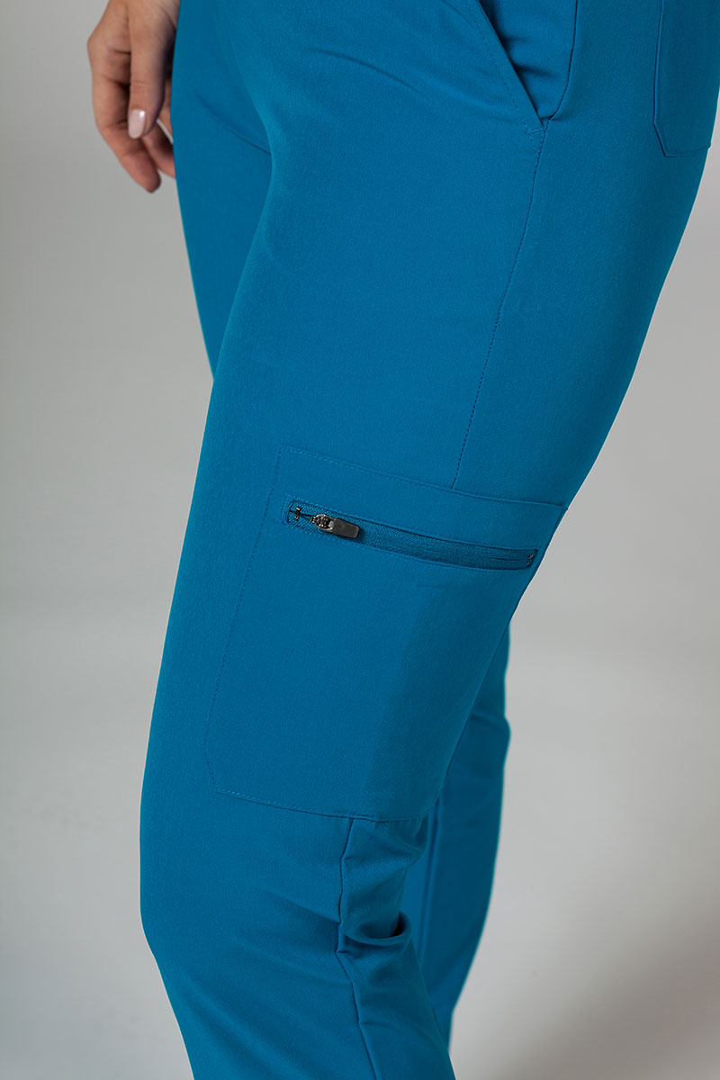 Women’s Adar Uniforms Skinny Leg Cargo scrub trousers royal blue-4