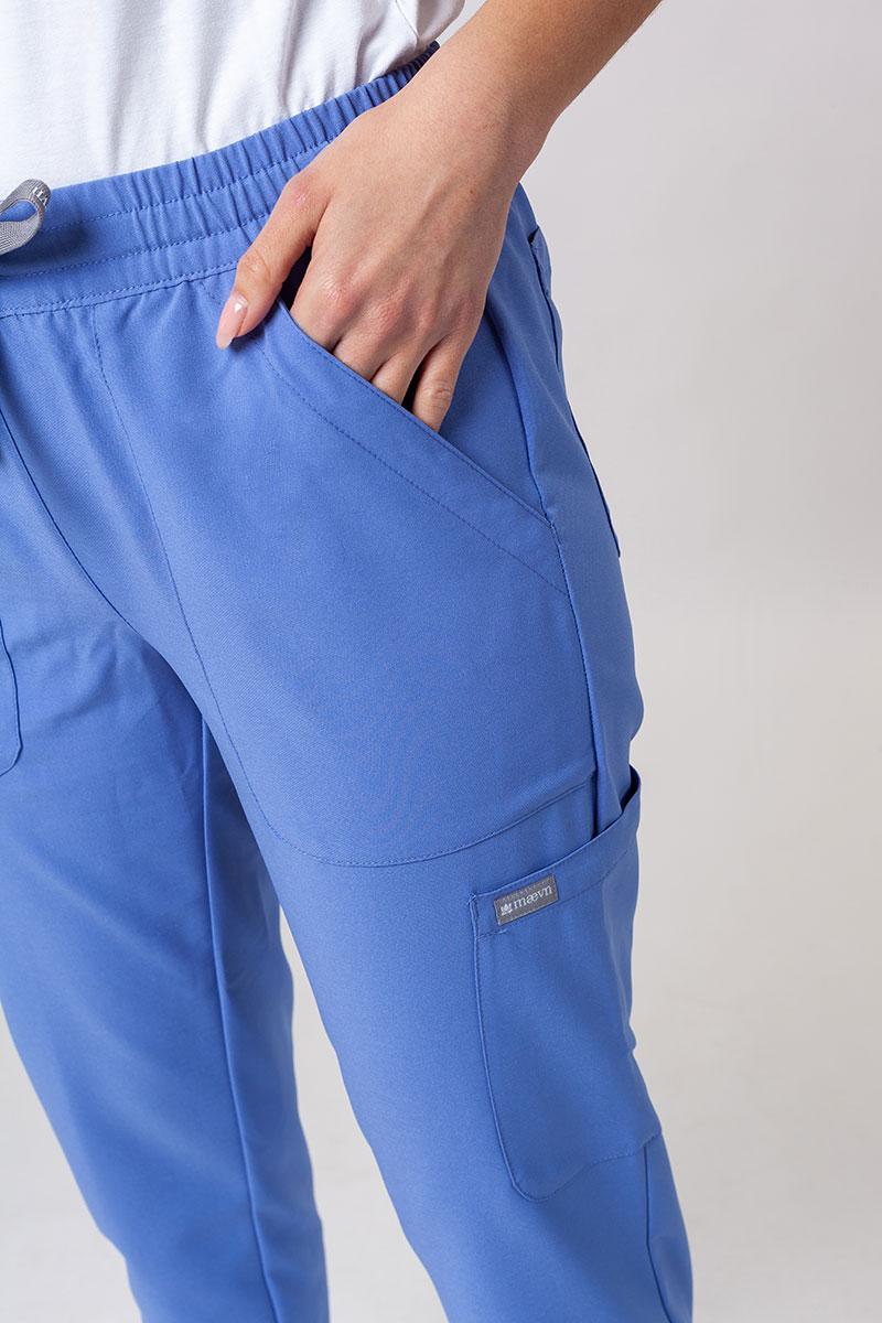 Women’s Maevn Momentum 6-pocket scrub trousers ceil blue-3