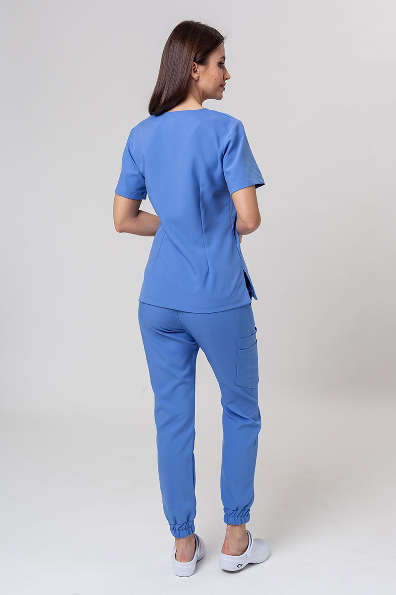 Women’s Sunrise Uniforms Premium Joy scrub top classic blue-5