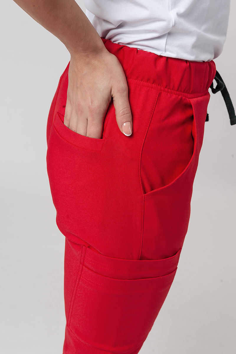 Women's Sunrise Uniforms Premium Chill jogger scrub trousers red-3