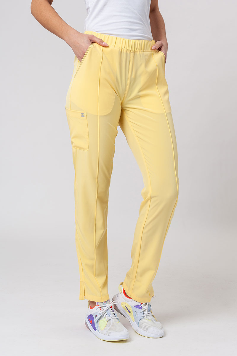 Women's Maevn Matrix Impulse Stylish scrubs set yellow-6