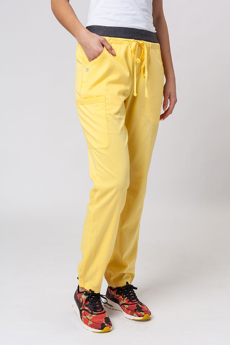 Women's Maevn Matrix Contrast scrubs set sunshine yellow-8