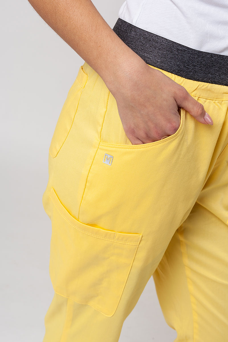 Women's Maevn Matrix Semi-jogger scrub trousers sunshine yellow-5