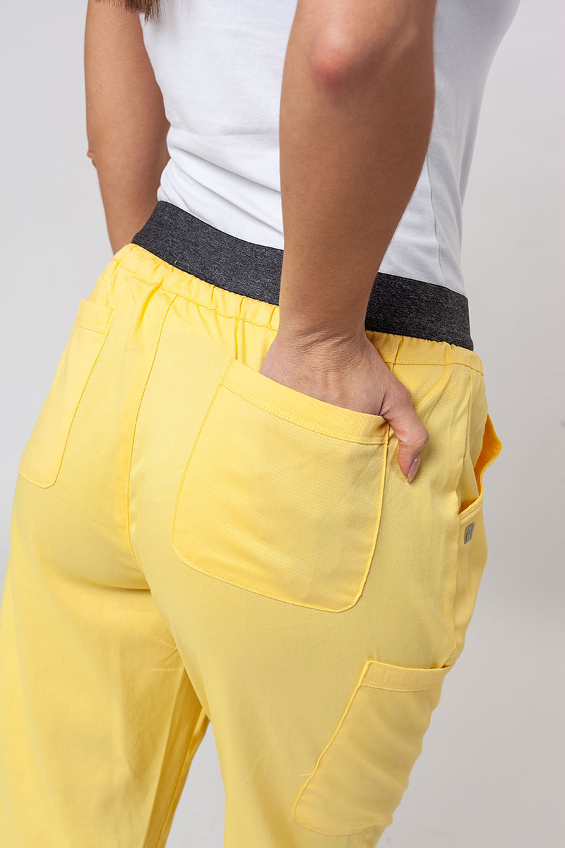 Women's Maevn Matrix Semi-jogger scrub trousers sunshine yellow-6