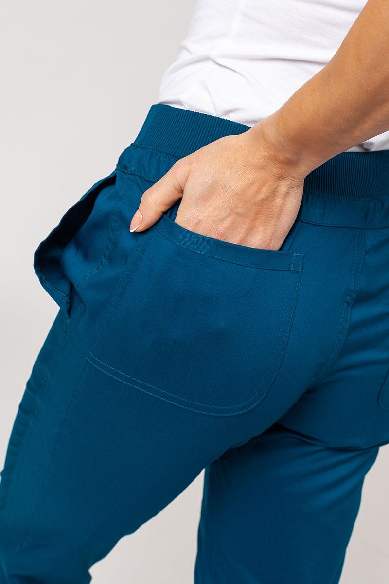 Women’s Cherokee Revolution scrub cargo trousers caribbean blue-5