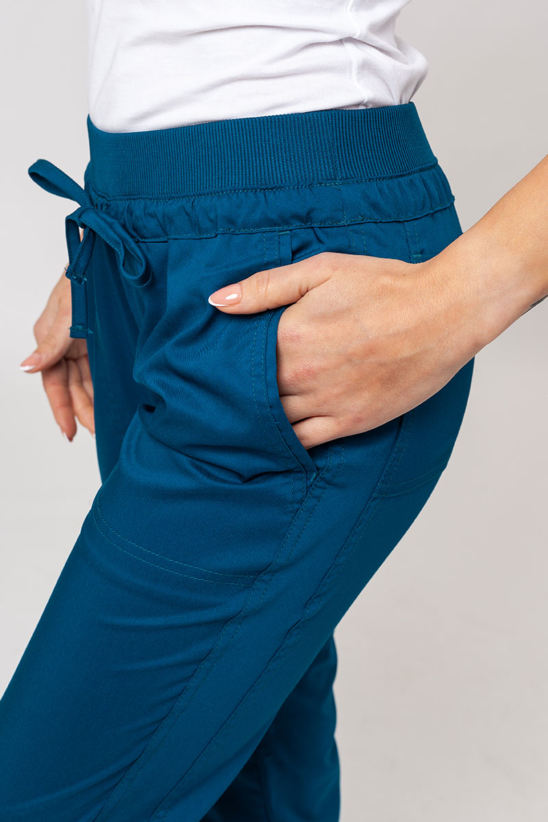 Women’s Cherokee Revolution scrub cargo trousers caribbean blue-3
