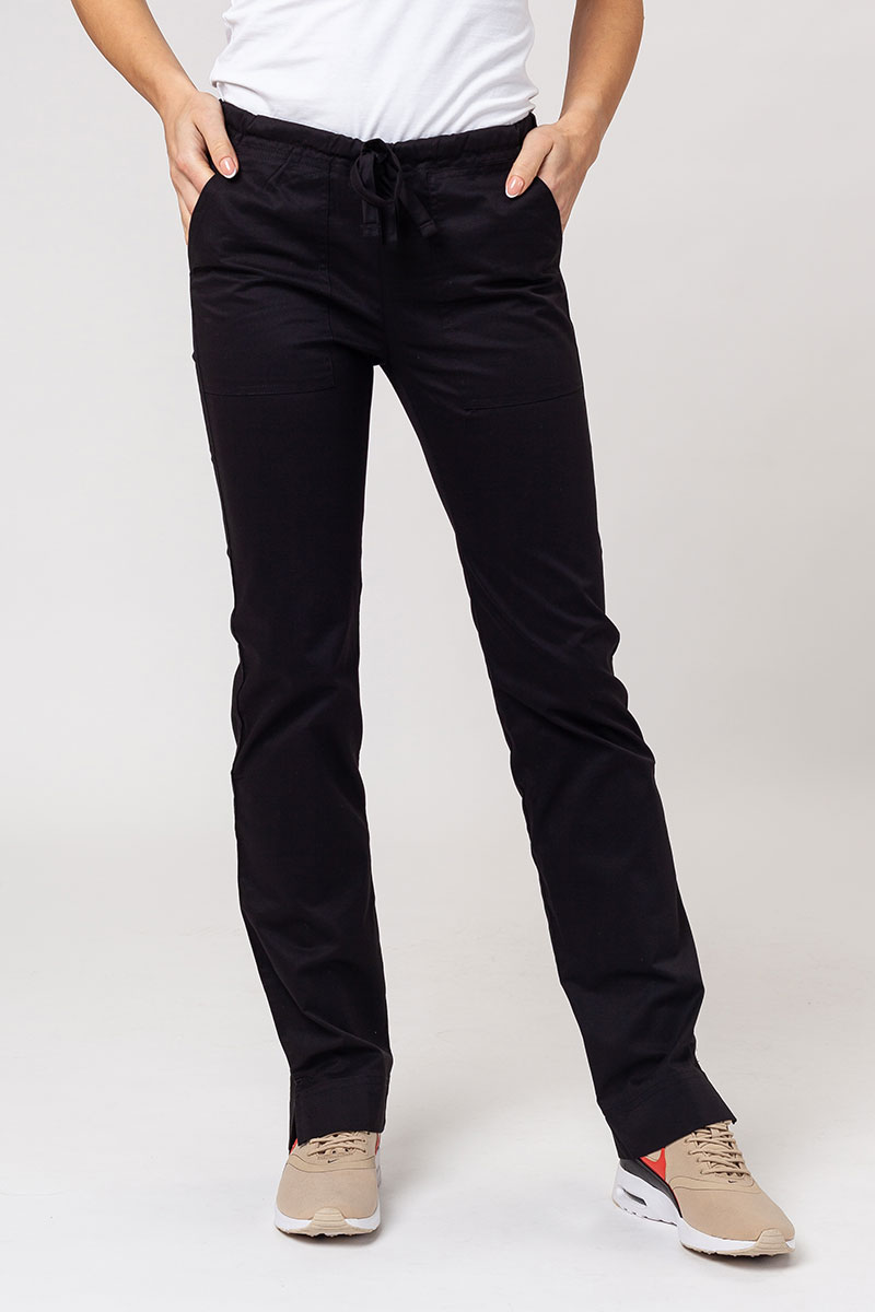 Women's Cherokee Core Stretch scrubs set (Core top, Mid Rise trousers) black-8