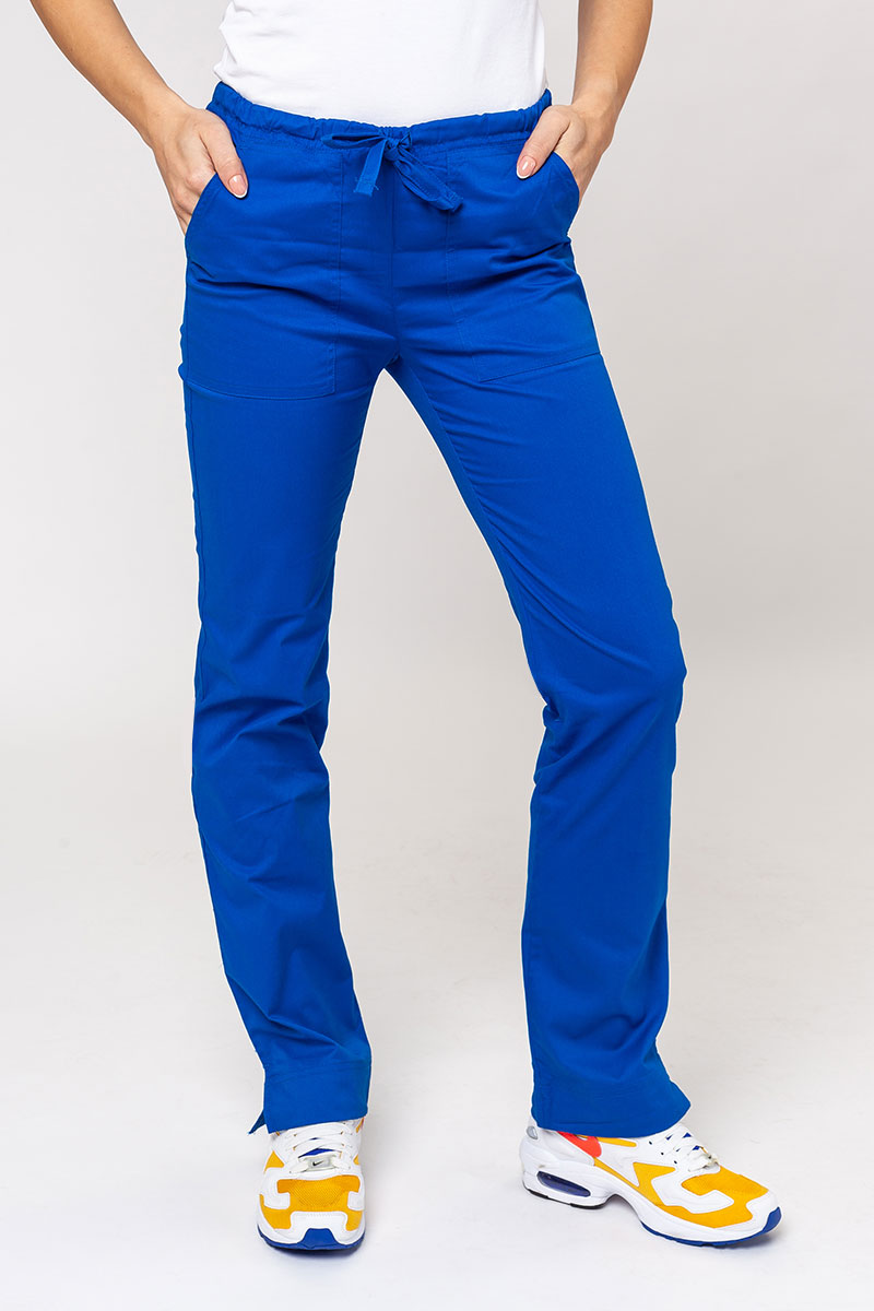 Women's Cherokee Core Stretch scrubs set (Core top, Mid Rise trousers) royal blue-9