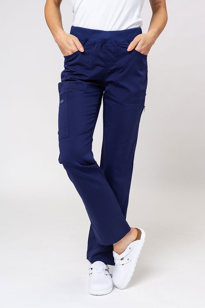 Women's Dickies Balance scrubs set (V-neck top, Mid Rise trousers) true navy-8