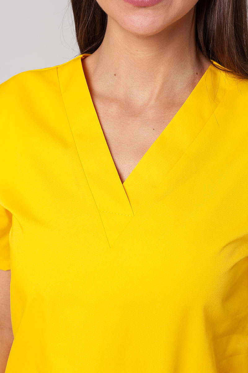 Women's Sunrise Uniforms Basic Light scrub top yellow-2