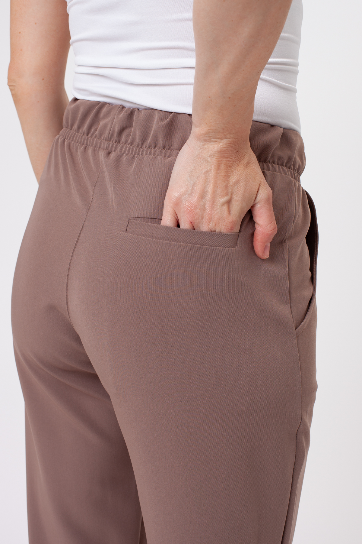 Women's Sunrise Uniforms Premium Pride scrub trousers cappuccino-4