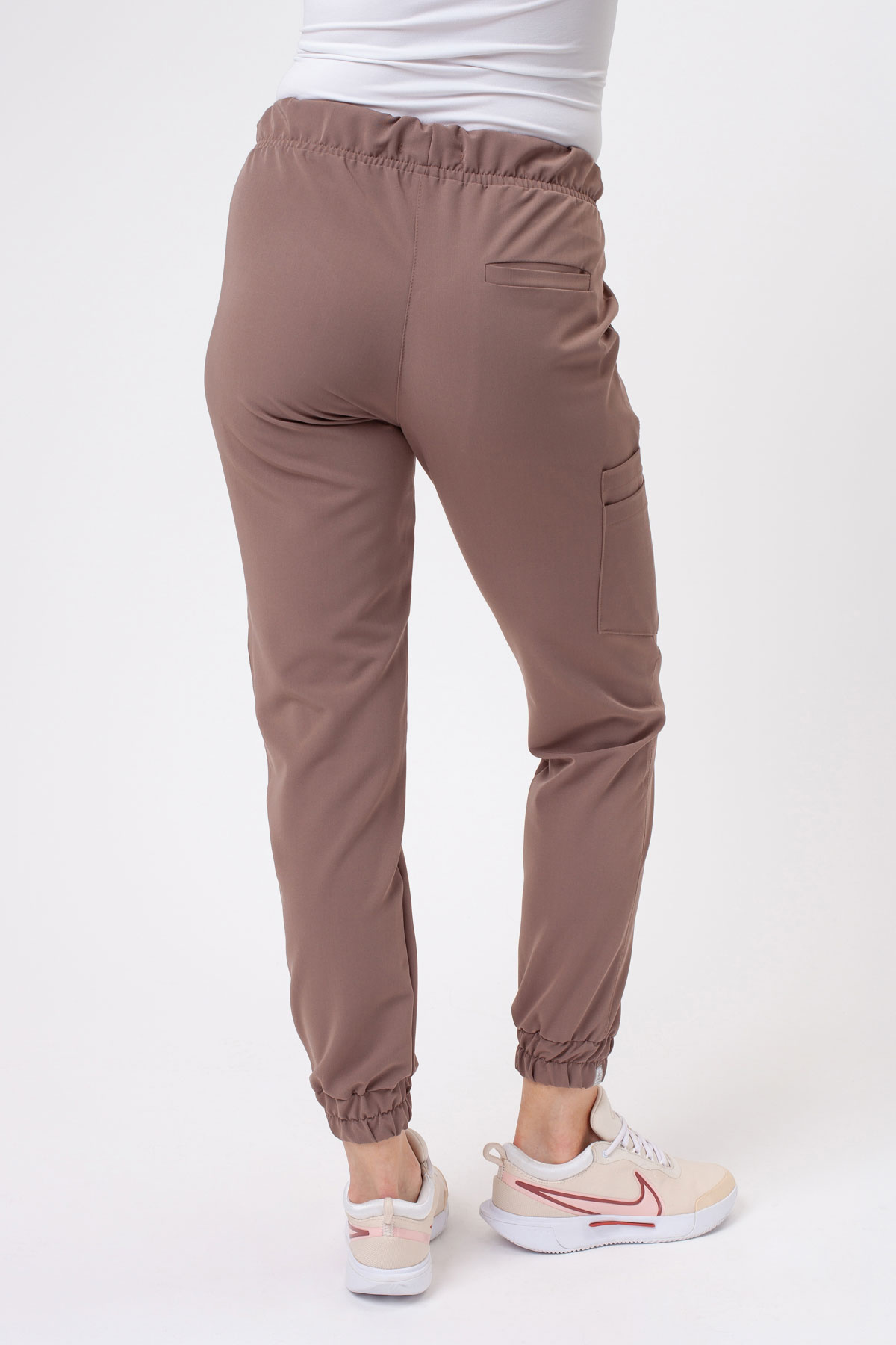 Women's Sunrise Uniforms Premium Vibe scrub jogger trousers cappuccino-2