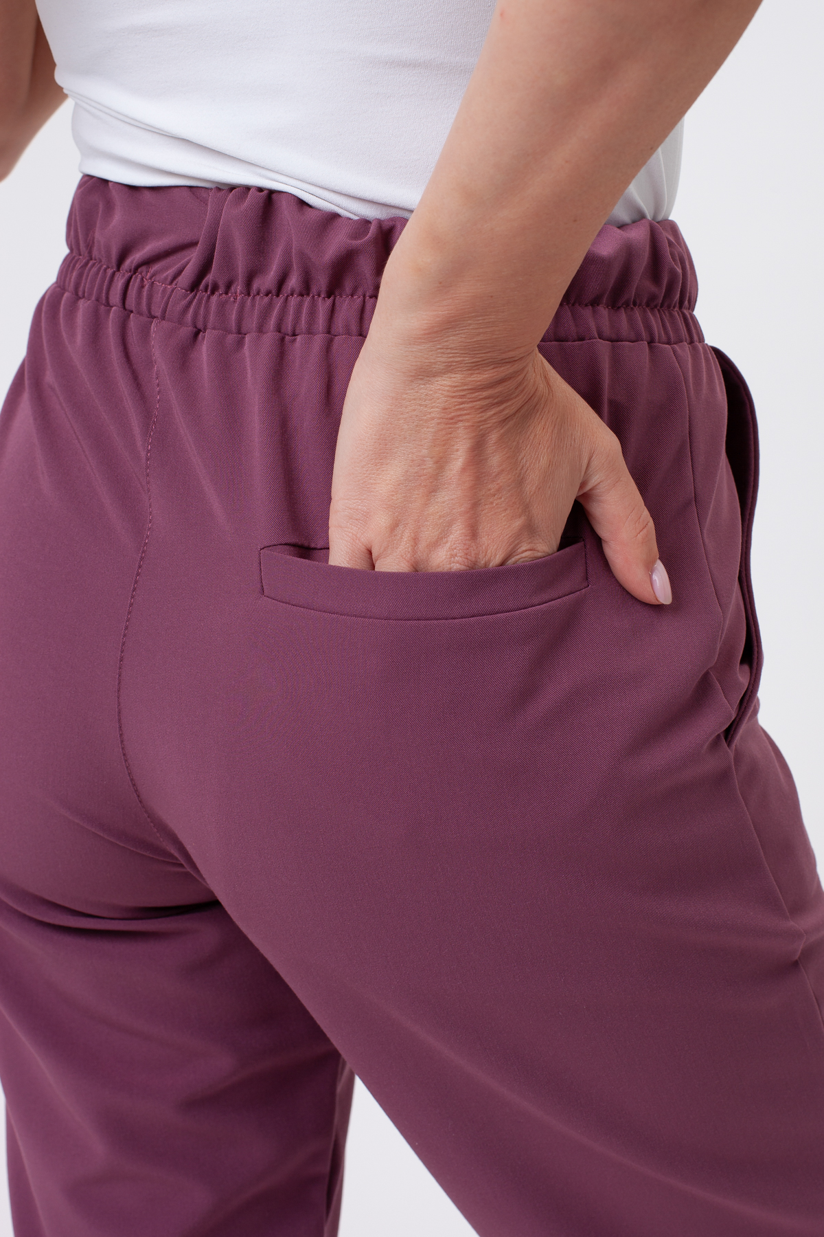 Women's Sunrise Uniforms Premium Pride scrub trousers grape-5