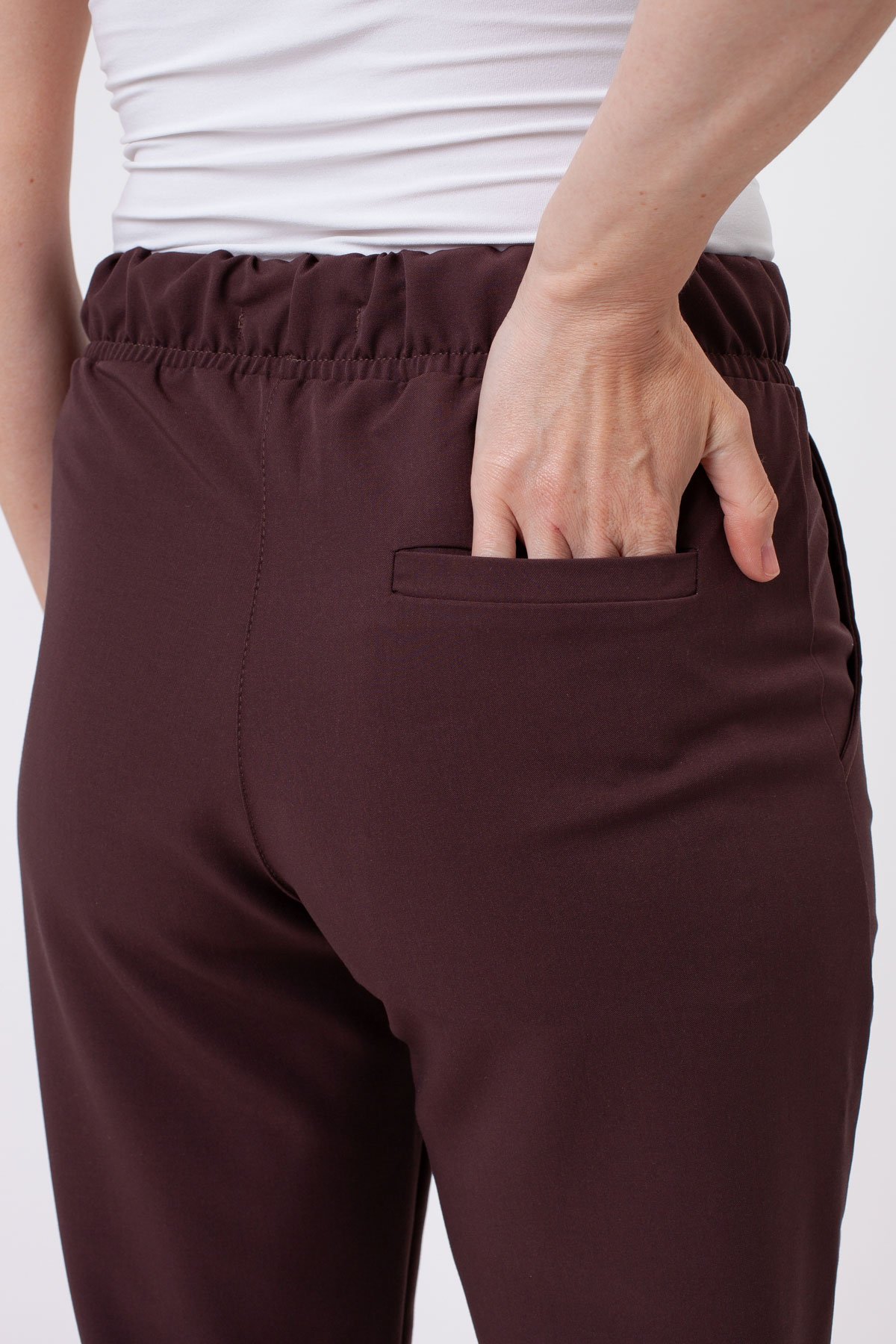 Women's Sunrise Uniforms Premium Pride scrub trousers choco-4