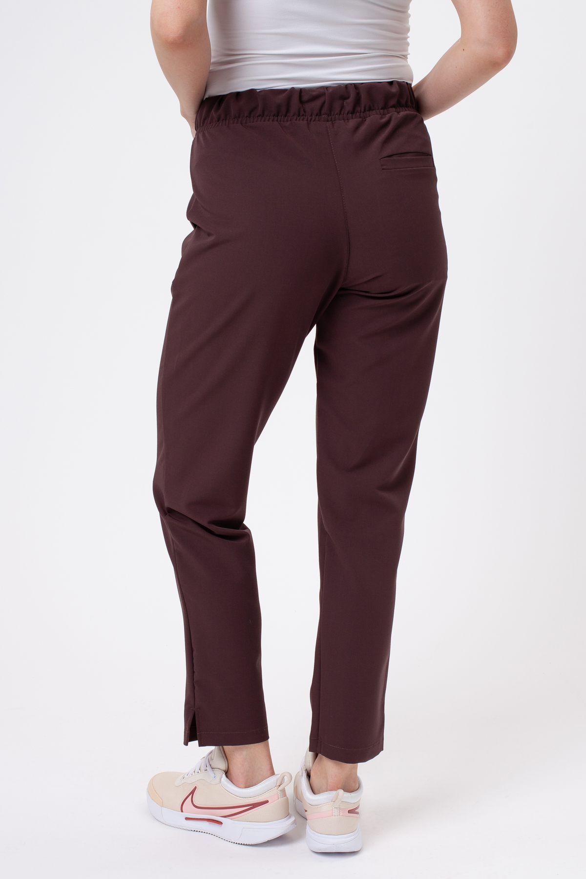 Women's Sunrise Uniforms Premium Pride scrub trousers choco-1