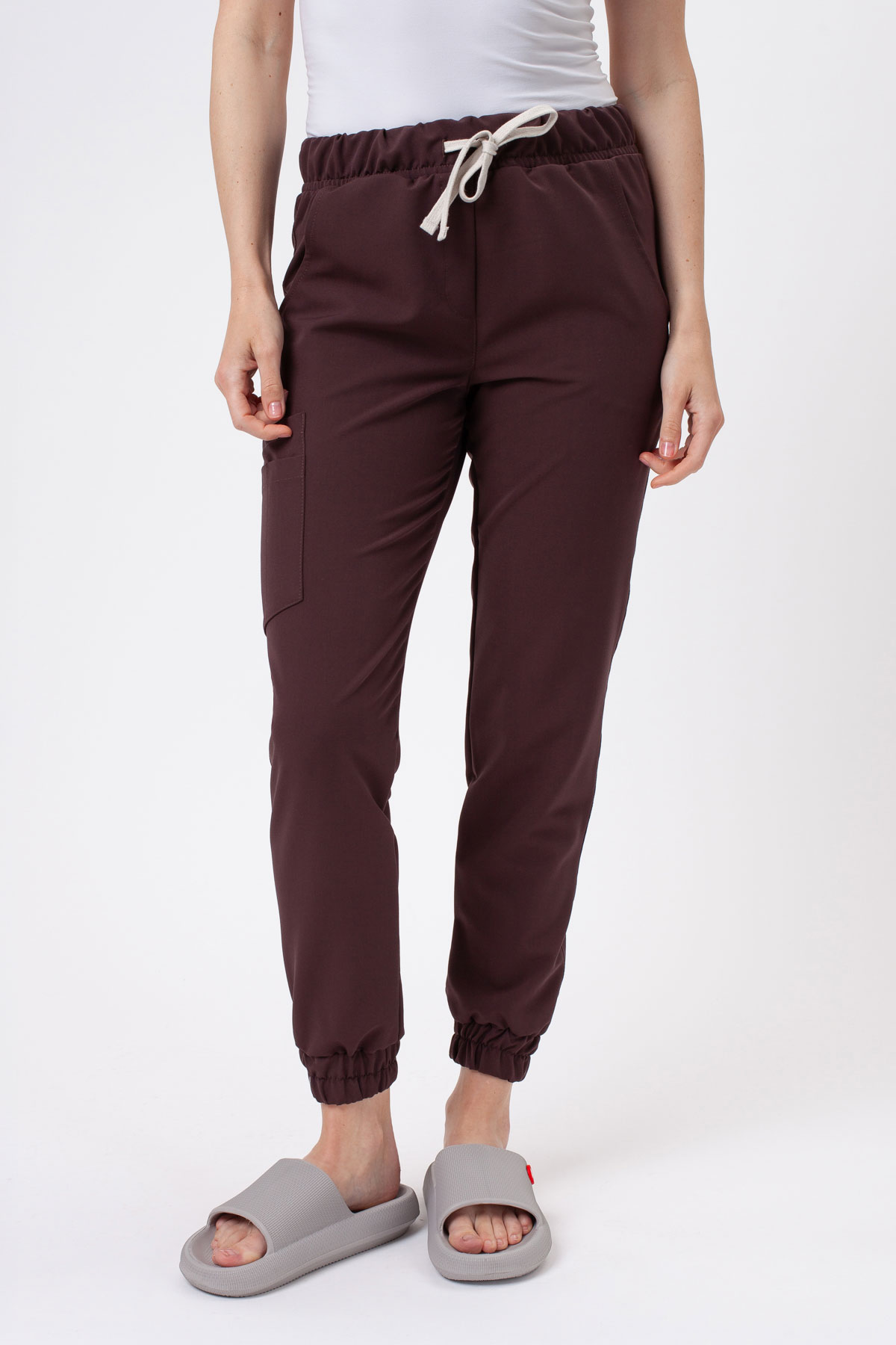 Women's Sunrise Uniforms Premium Vibe scrubs set choco-7