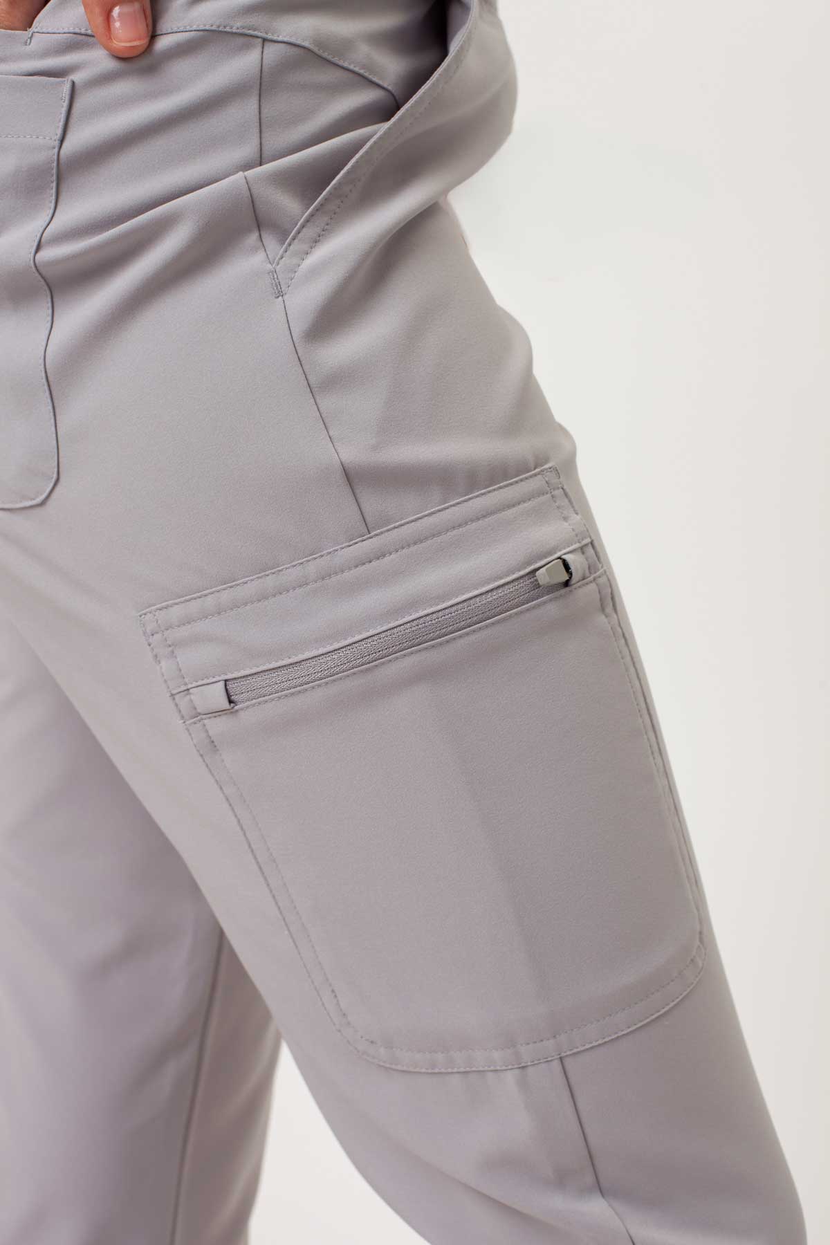 Women's Maevn Momentum Flare Leg scrub trousers quiet grey-3
