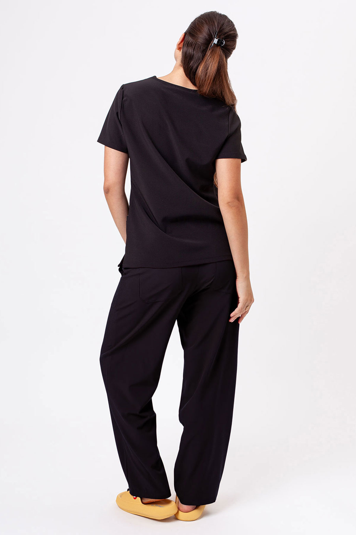 Women's Sunrise Move Zen scrub trousers black-7