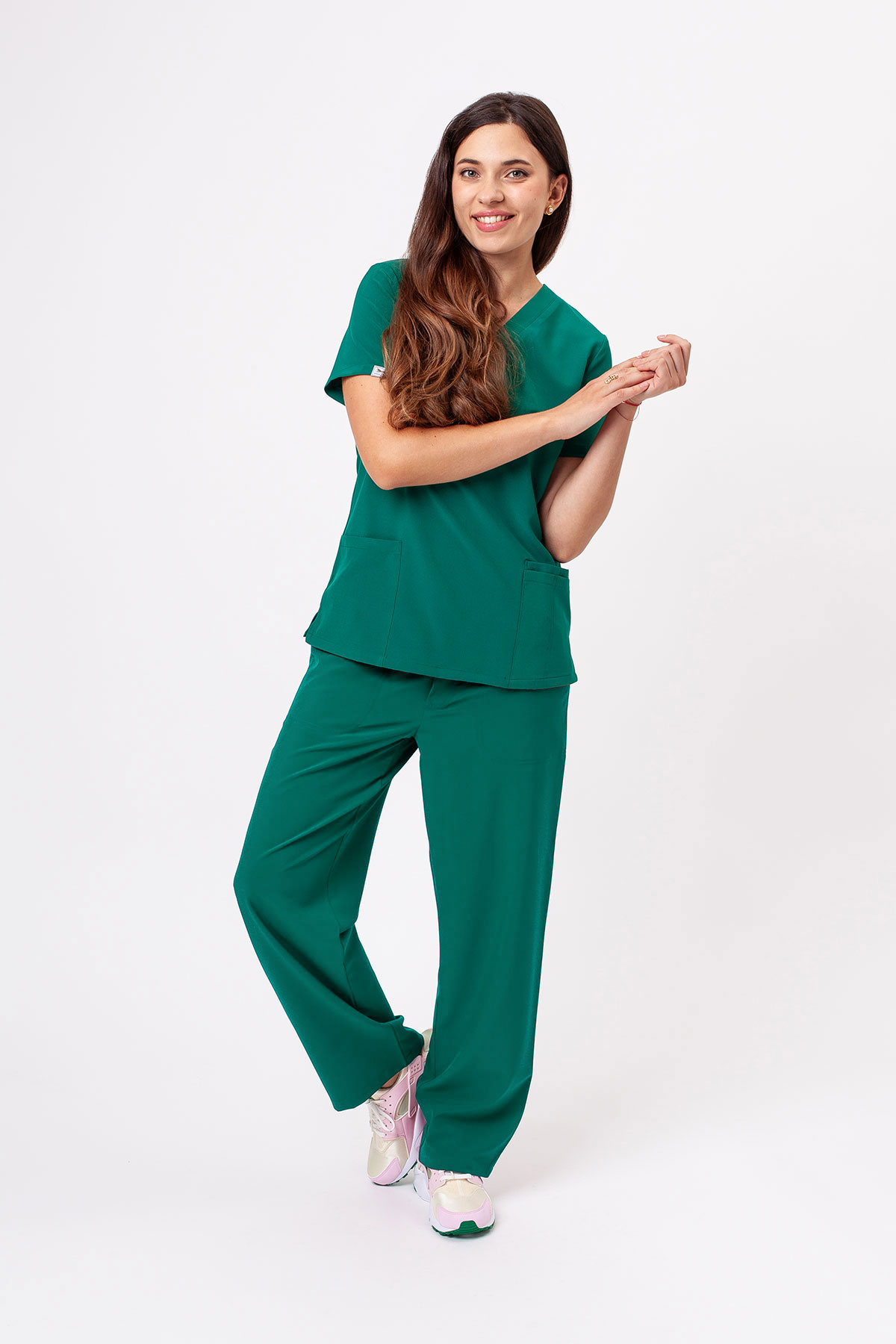 Women's Sunrise Move Zen scrub set green-1