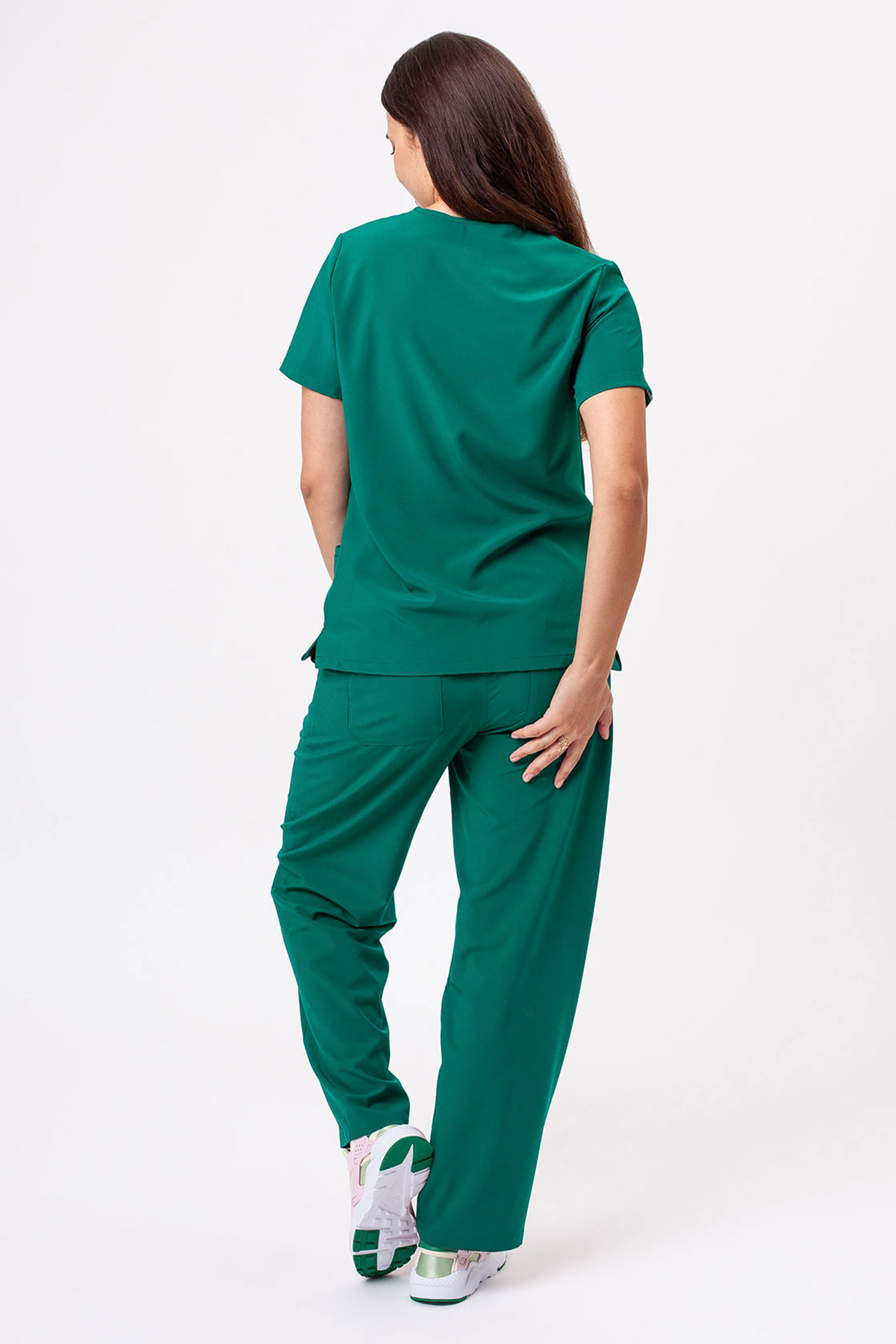 Women's Sunrise Move Zen scrub trousers green-7