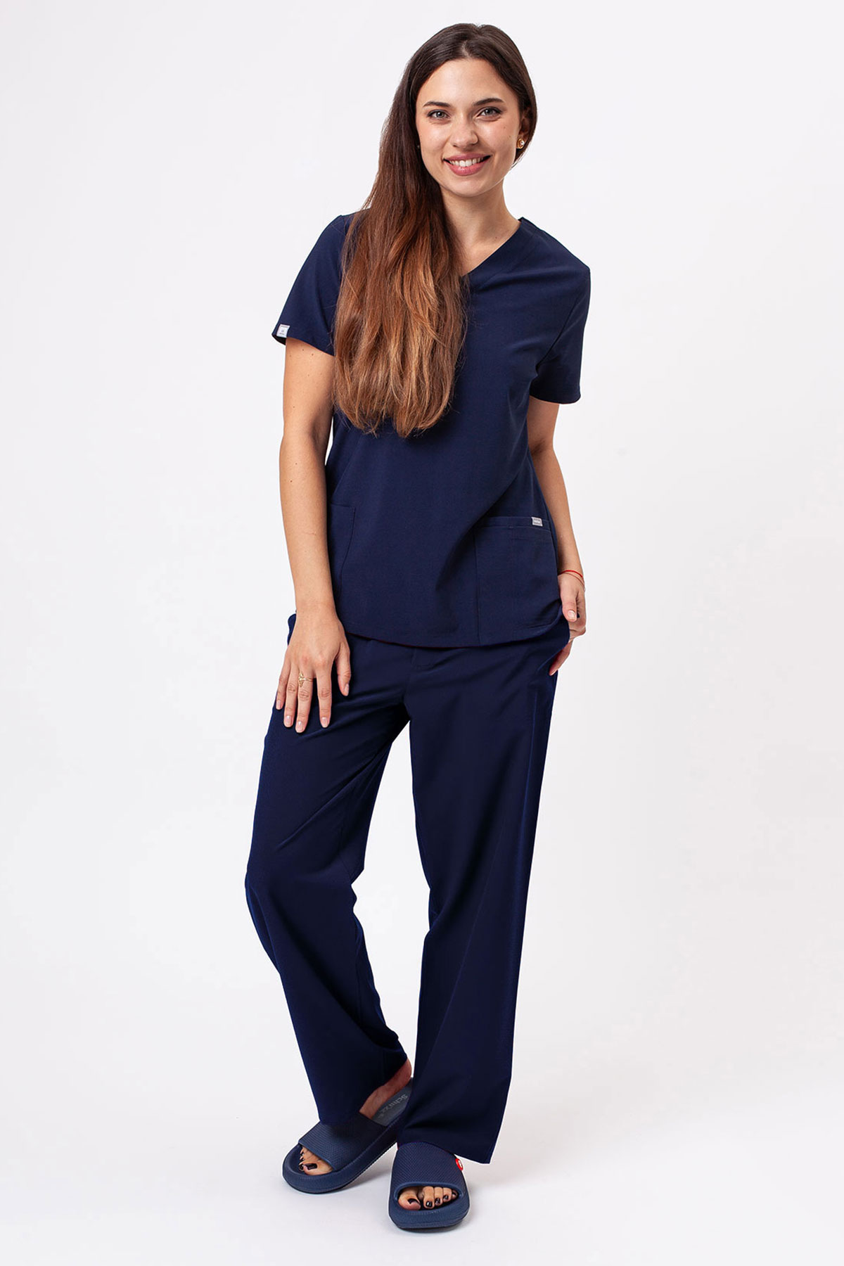 Women's Sunrise Move Zen scrub set navy-1