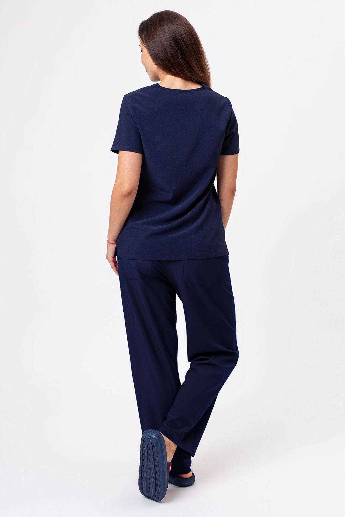 Women's Sunrise Move Zen scrub trousers navy-6
