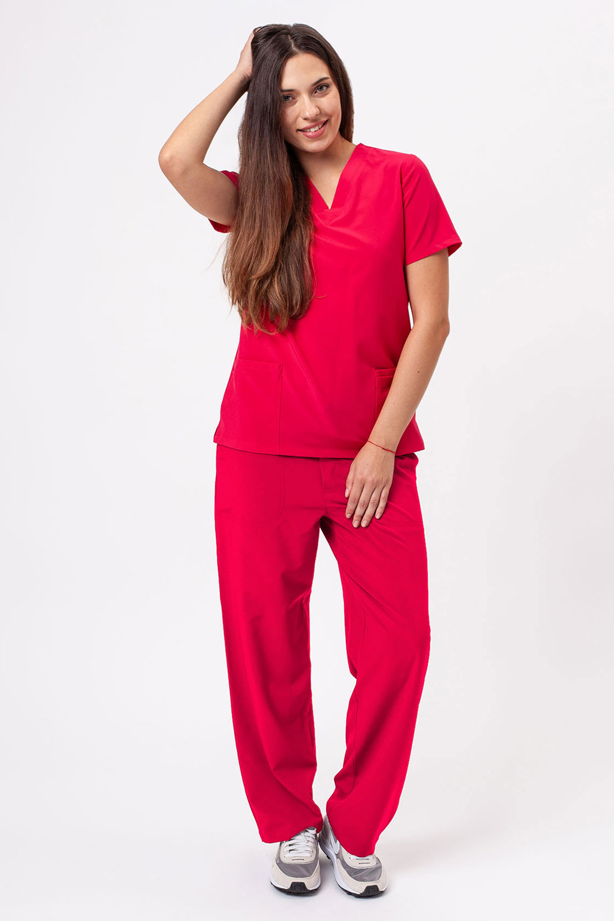 Women's Sunrise Move Zen scrub set raspberry-1