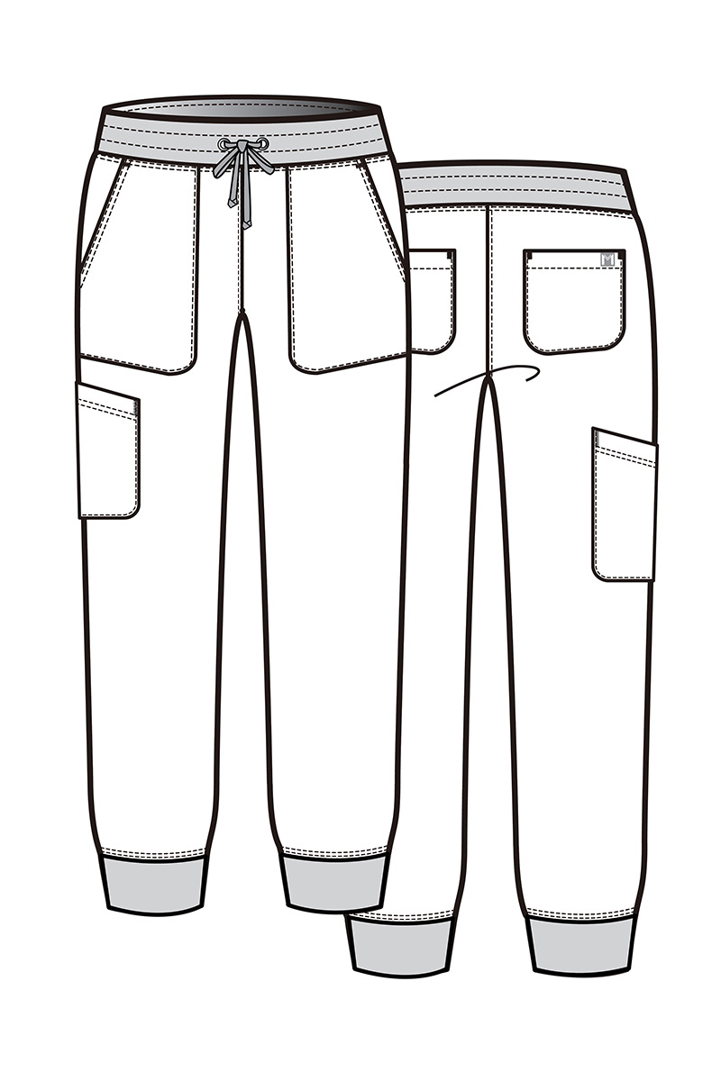 Women's Maevn Matrix Impulse jogger scrub trousers mint-3