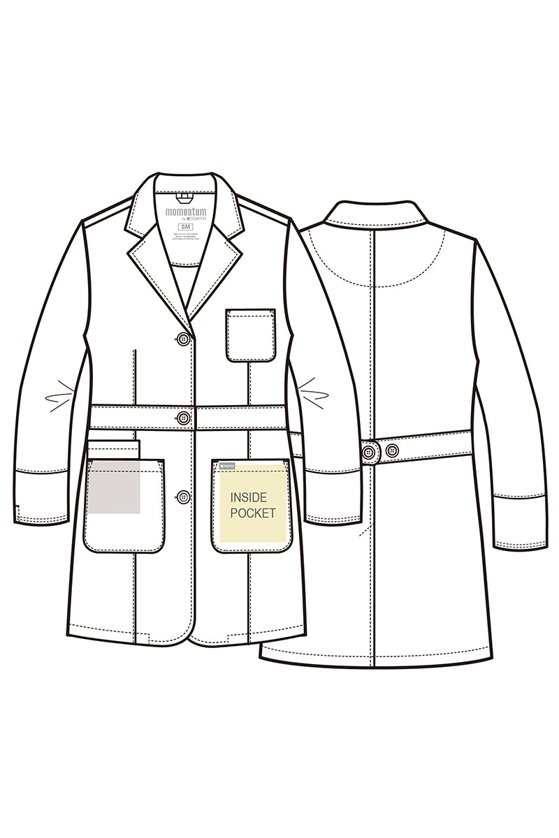 Women's Maevn Momentum Mid (elastic) lab coat-12