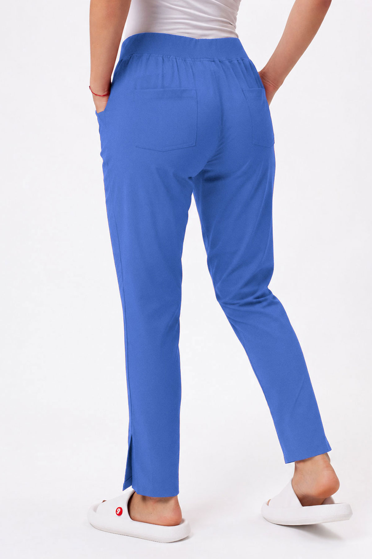 Women's Sunrise Move Line scrub trousers ceil blue-1