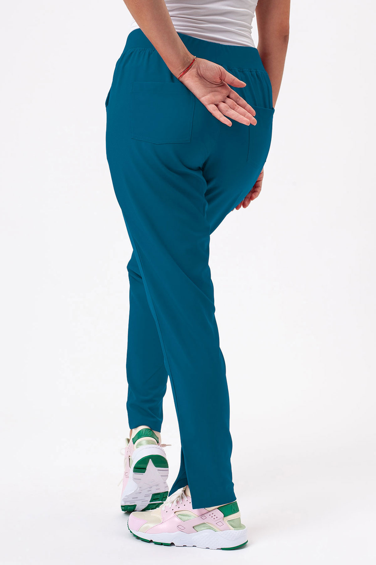 Women's Sunrise Move Line scrub set caribbean blue-9