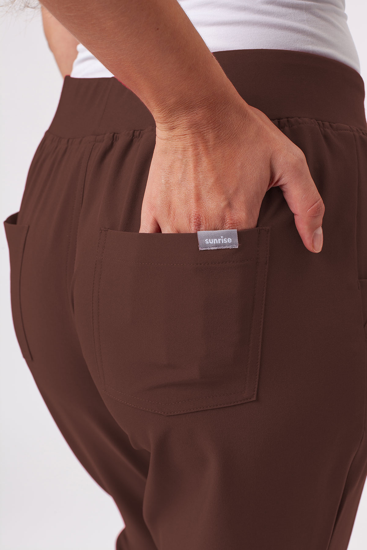 Women's Sunrise Move Line scrub trousers coffe-2
